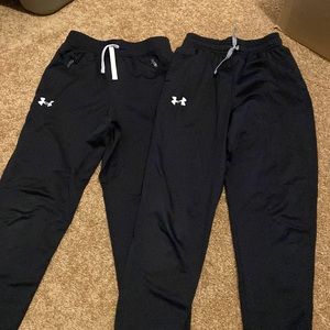 2 pairs of boys size Medium Under Armour joggers